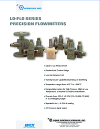 Thumbnail of document Data Sheet - Lo-Flo Series